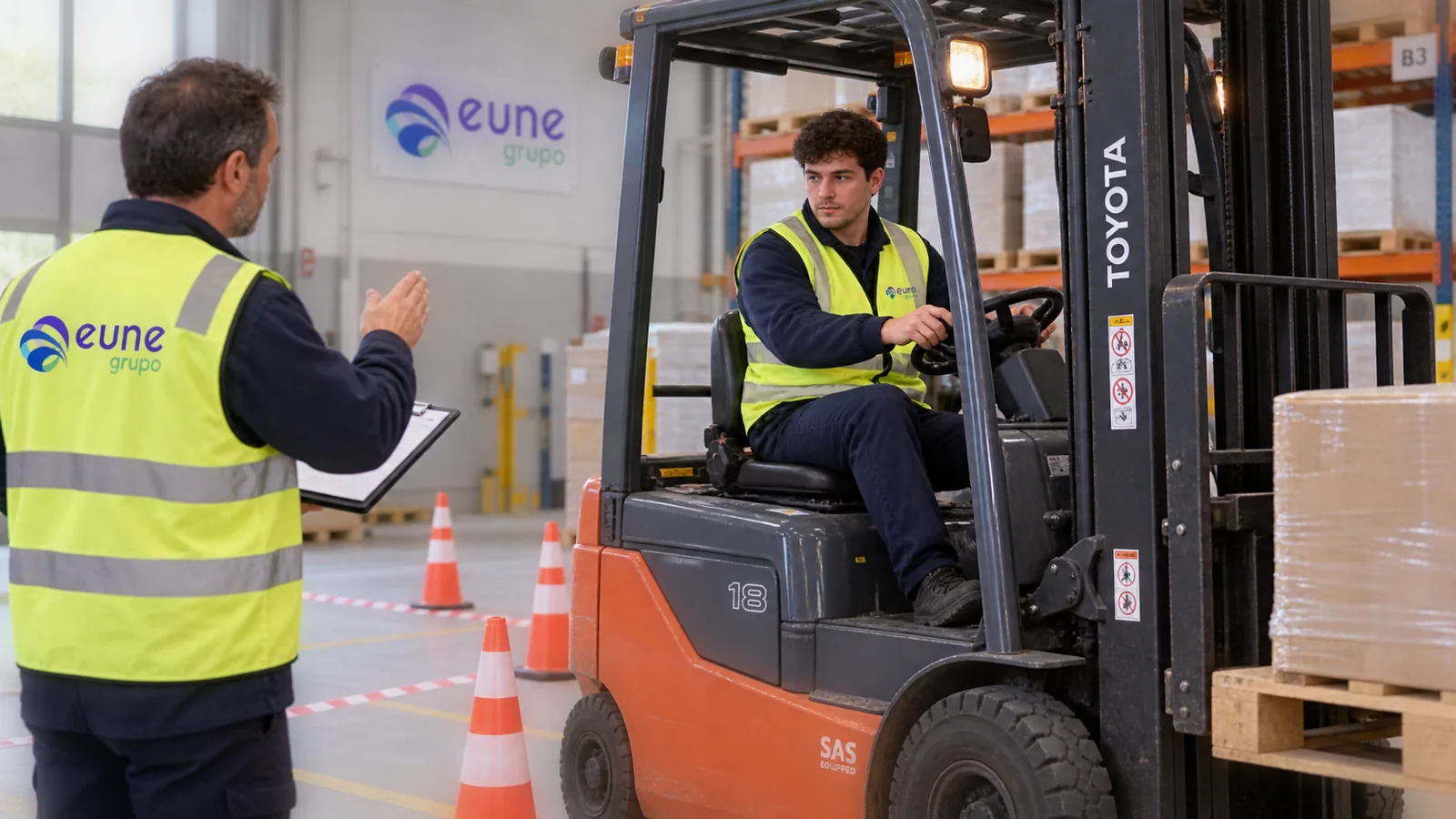 Formación para carretillas elevadoras: qué debe incluir una propuesta responsable | Grupo Eune