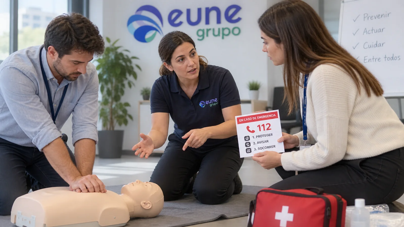 Primeros auxilios en la empresa: preparar los primeros minutos | Grupo Eune